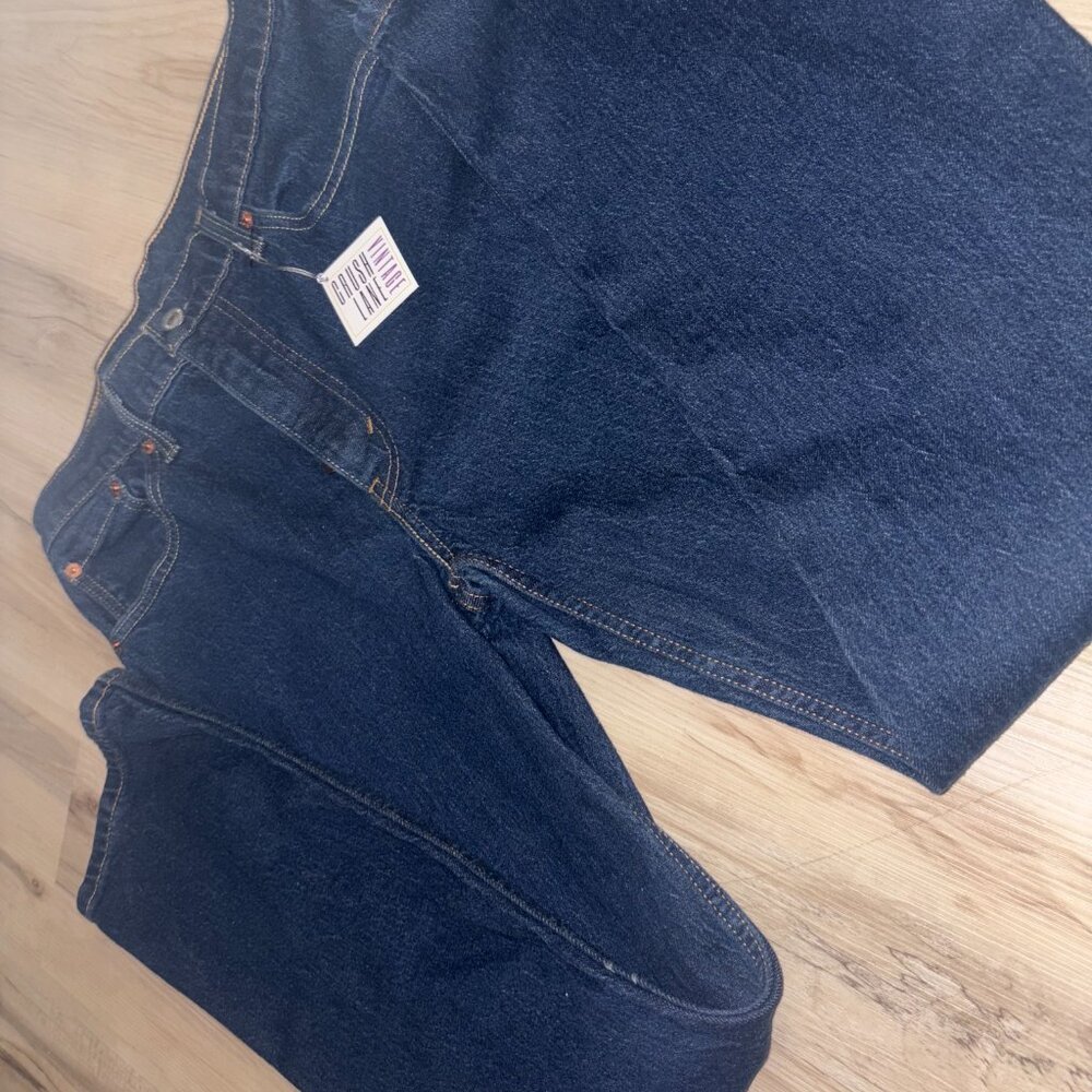Vintage Levi Strauss Dark Wash 516 Zipper Fly Jeans 32" x 30" - Picture 2 of 9